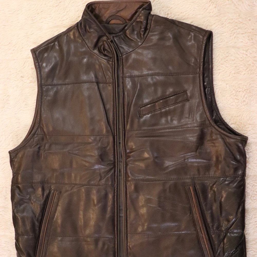 Cremieux Leather Vest